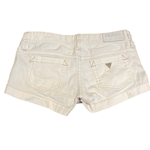Guess Jeans White Short Slits Size 27 - Picture 2 of 12